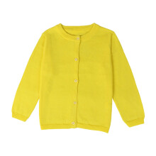 Cardigan da bambina a maniche lunghe con bottoni, girocollo, 3 anni