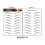 Eyebrow Stickers Waterproof Eco-Friendly 10 Pcs 1