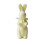 Flocked Bunny Figurine with Bow Tie Spring Ornament 2