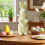 Flocked Bunny Figurine with Bow Tie Spring Ornament 6