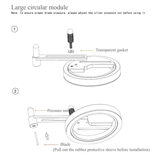 Modular Circular Cutter Tool, Adjustable Circle Cutter, for , Hobby Projects Cutter, Filter Model Making 1