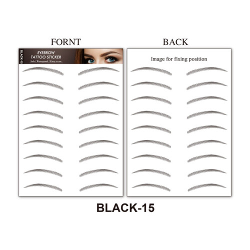 Eyebrow Stickers Waterproof Eco-Friendly 10 Pcs