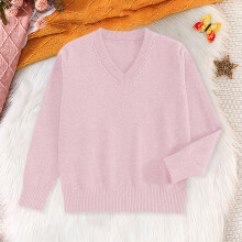 Maglione a collo alto da donna in maglia, rosa, taglia XS