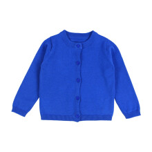 Cardigan a maniche lunghe da bambina con scollo rotondo, maglione per neonate 18M