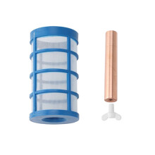ÁNodo de Cobre Solar y Pantalla de Filtro, Pieza de Repuesto para Purificadores Purificador Ionizador de Piscina Solar
