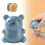 Escova de unhas em formato de urso para crianças e mulheres, com cerdas macias e fácil de segurar. 2