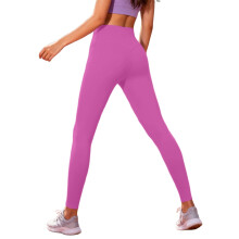 Leggings de ioga femininas sem costura, cintura alta e à prova de agachamento.