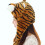 Braune dekorative Tigermütze Winteraccessoire 1 5