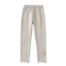 Mädchenleggings, weich, atmungsaktiv, grau, 6 Jahre