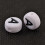 Acrylic Beads Flat Round Letter A 100 pcs 7mm dia 4mm thick 2