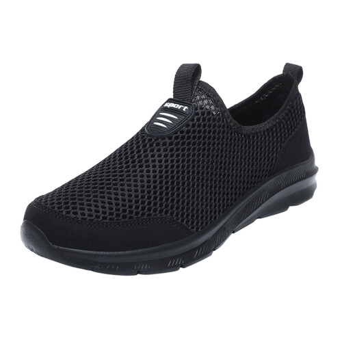 Herreslip-on sneakers sorte størrelse 11,5