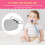 Metal Heart-Shaped Pacifier Holder Clips 10 pcs 4