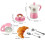 Coffee Play Set for Kids Pink Tableware 11 pcs 3
