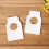 Wine bottle labels blank white 5.7 x 8.9 cm 100 pcs 2