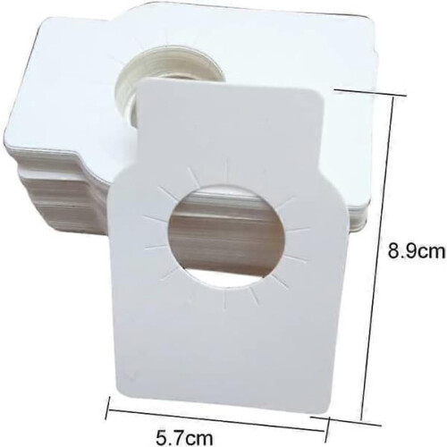 Wine bottle labels blank white 5.7 x 8.9 cm 100 pcs 2