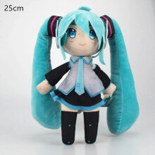 Hatsune Miku Plüschpuppe, 25 cm, weiches Anime-Spielzeug