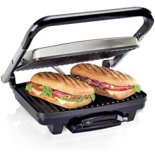Appareil à panini, grill électrique en acier inoxydable