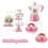 Pink Coffee Play Set Tableware for Kids 11 pcs 4