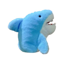Hai-Handpuppe, blaues Plüschtier, 25 cm