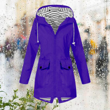 Veste imperméable Lenago pour femme, grande taille, à capuche et coupe-vent