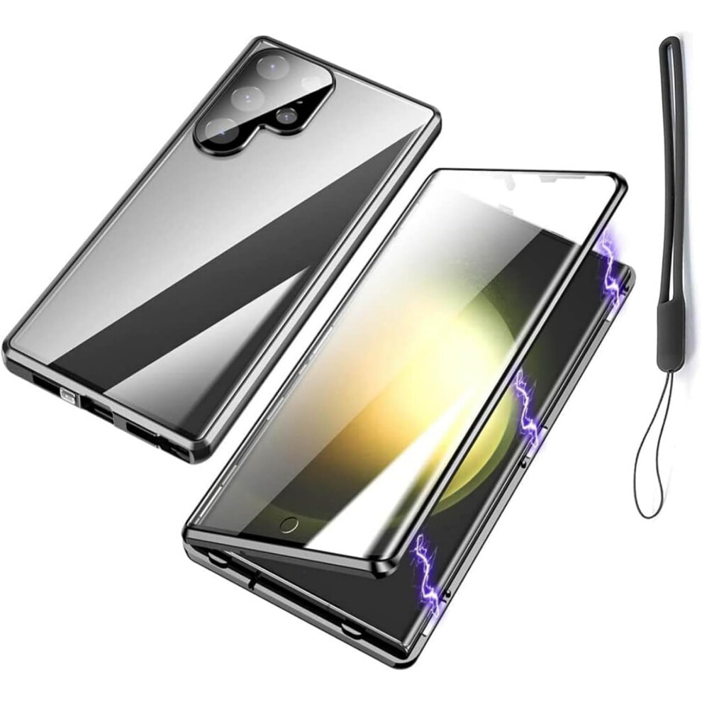 Privacy Magnetic Tempered Glass Case For Samsung Galaxy 9087558834135