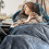 Electric Throw Blanket Queen Gray Double-Sided Soft Fleece 4