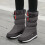 Damen-Winterstiefel mit dicker Sohle, grau 4