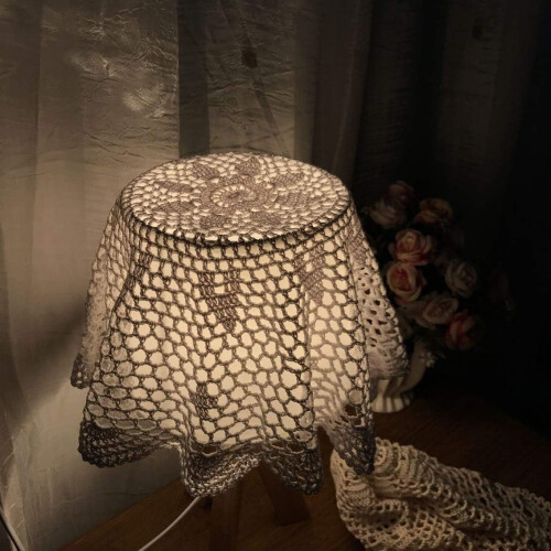 nappes rondes en dentelle de coton crochetée à la main 2