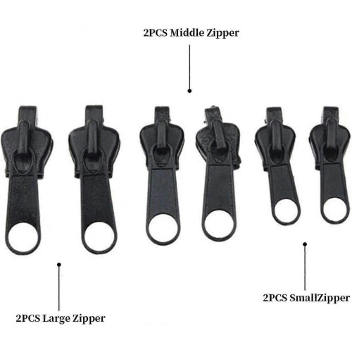 Zipper Slider Repair Kit 6 Pieces 1