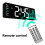 LED digital wall clock with date red 13 inch 4