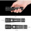 Black USB-Charged Mini Flashlight T6 LED 3 Modes 5