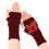 Wrist gloves fingerless red 1 pair 8