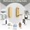 Utdragbar väggkrok i modern stil, 1-pack 6