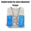 Laufrucksack-Weste, leicht, reflektierend, 3er-Pack 5