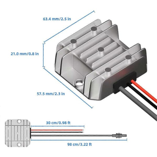 Starlink Mini Step-Up Power Cable 12V/24V to 30V 3.5A 2