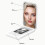 Portable Foldable UV Sunscreen Camera Test UV Mirror Sunscreen Camera Magnifying Travel Mirror with Dimmable LED Lights 5