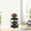Supporto per piante da interno a 2 livelli, nero, 51 x 30,5 cm 6