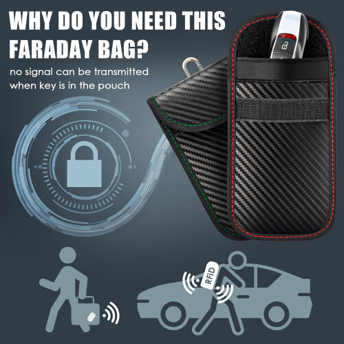 RFID Car Key Faraday Case 2 Pack 2