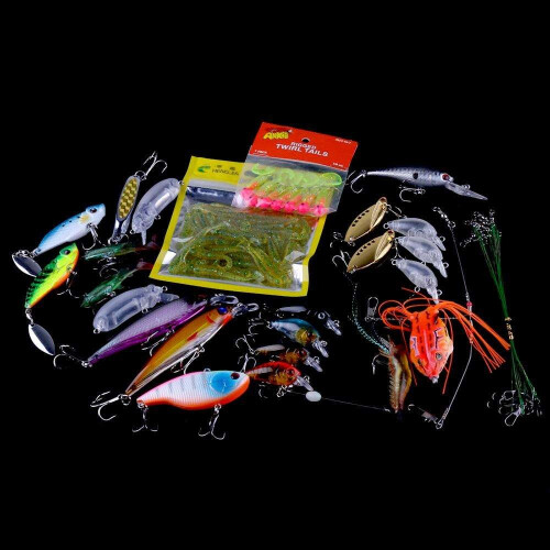 Fishing lure wobbler minnow crankbait multicolor set 1