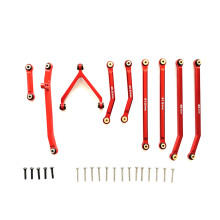 CNC High Clearance Chassis Link Stuurstang Set voor 1/24 RC Crawler Auto Axiale SCX24 AXI90081 Nachtschoot Upgrades Onderdelen
