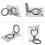 Stainless Steel Hatch Handle Set 2-Pack 62 x 44 mm 3