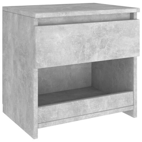 vidaXL bedside table concrete grey 40x30x39 cm engineered 1