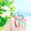 Flower Pattern Artificial Toenails 24pcs 4