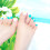 Flower Pattern Artificial Toenails 24pcs 2