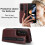 Samsung Galaxy Z Fold 7 protective wallet case red 4
