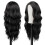 Women's Black Wavy Synthetic Wig 24 Inch 4