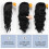 Women's Black Wavy Synthetic Wig 24 Inch 5