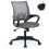 Mesh Office Chair with Lumbar Support and Armrests Grey 1