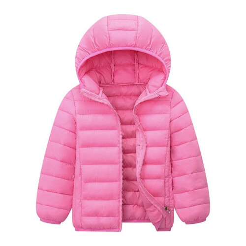 Kids Winter Hooded Coat Windproof Warm 7-8 Years