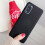 Samsung Galaxy S20 case silicone microfiber red 2